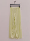 BASERANGE France Silk Linen SEPIA Casual Pants BAS-TRSE-LI-SU25-ZONG BAS-TRSE-SS-SU25-LIME GREEN